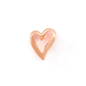 Rose Gold Heart Charm